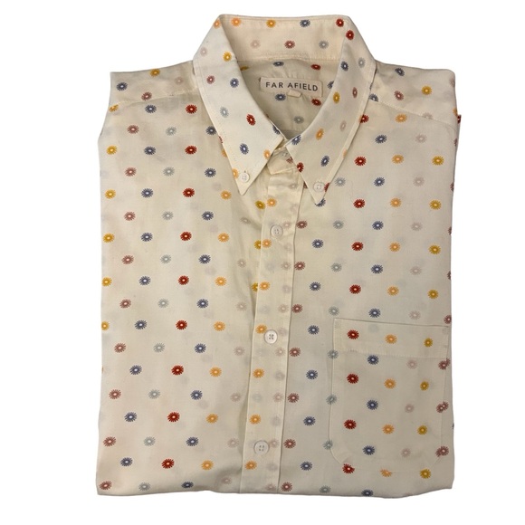 Far Afield Mens Cotton Shirt Size UK 2/M - Picture 3 of 8